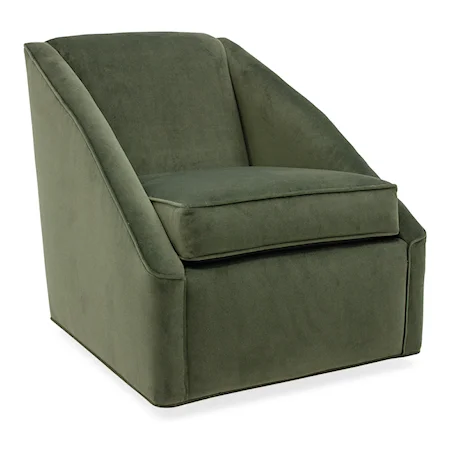 Swivel Chair with Sloped Arms