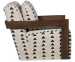 HF Custom Cabell Exposed Wood Swivel Chair