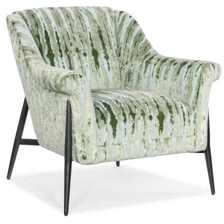 Accent Chair with Metal Legs