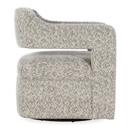 Maleko Swivel Chair - Metal Base