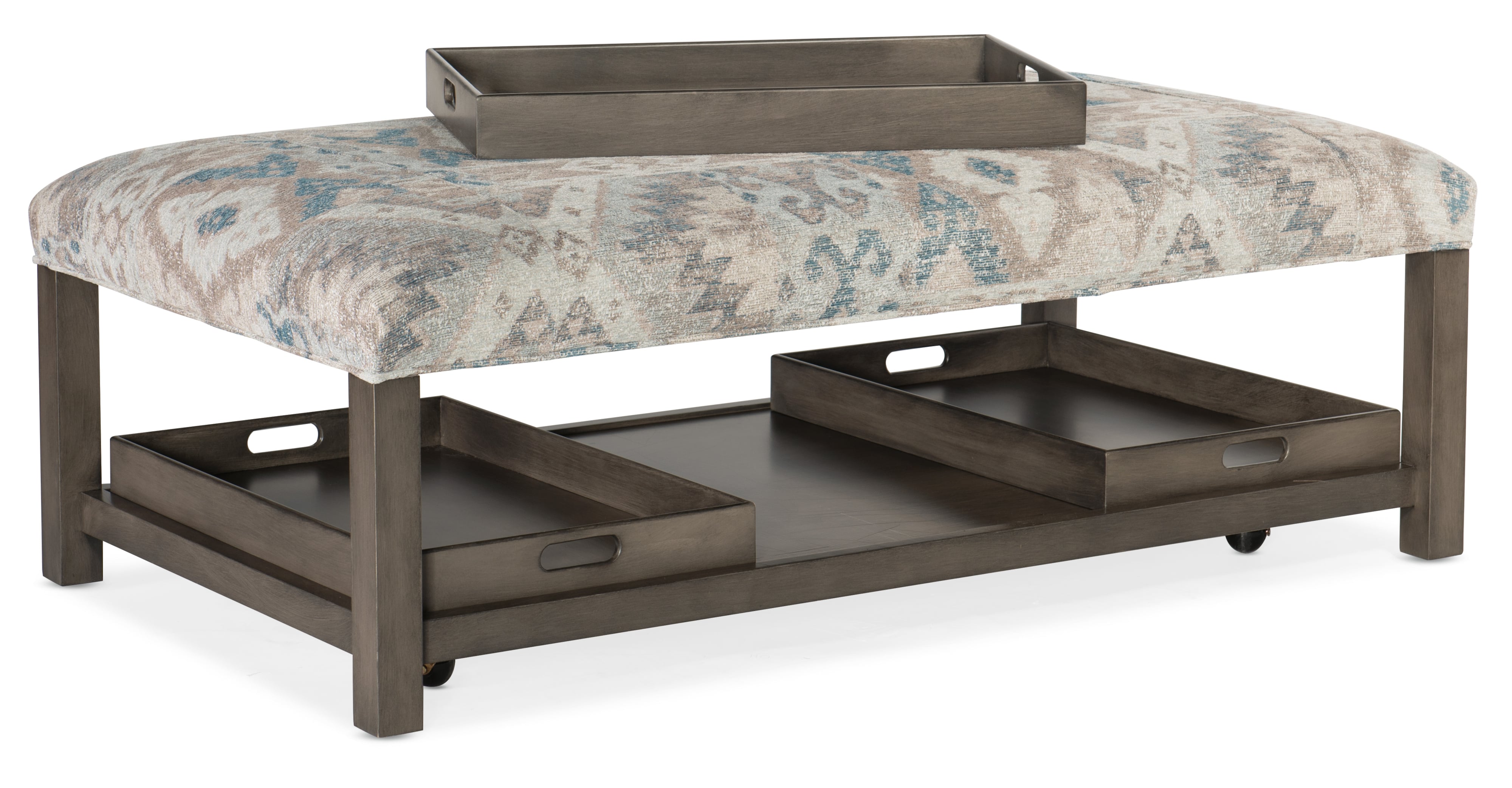 HF Custom Hollis Rectangle Tray Ottoman