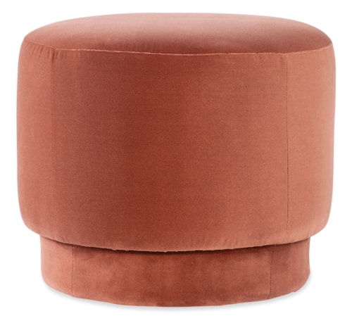 Contemporary Small Round Ottoman
