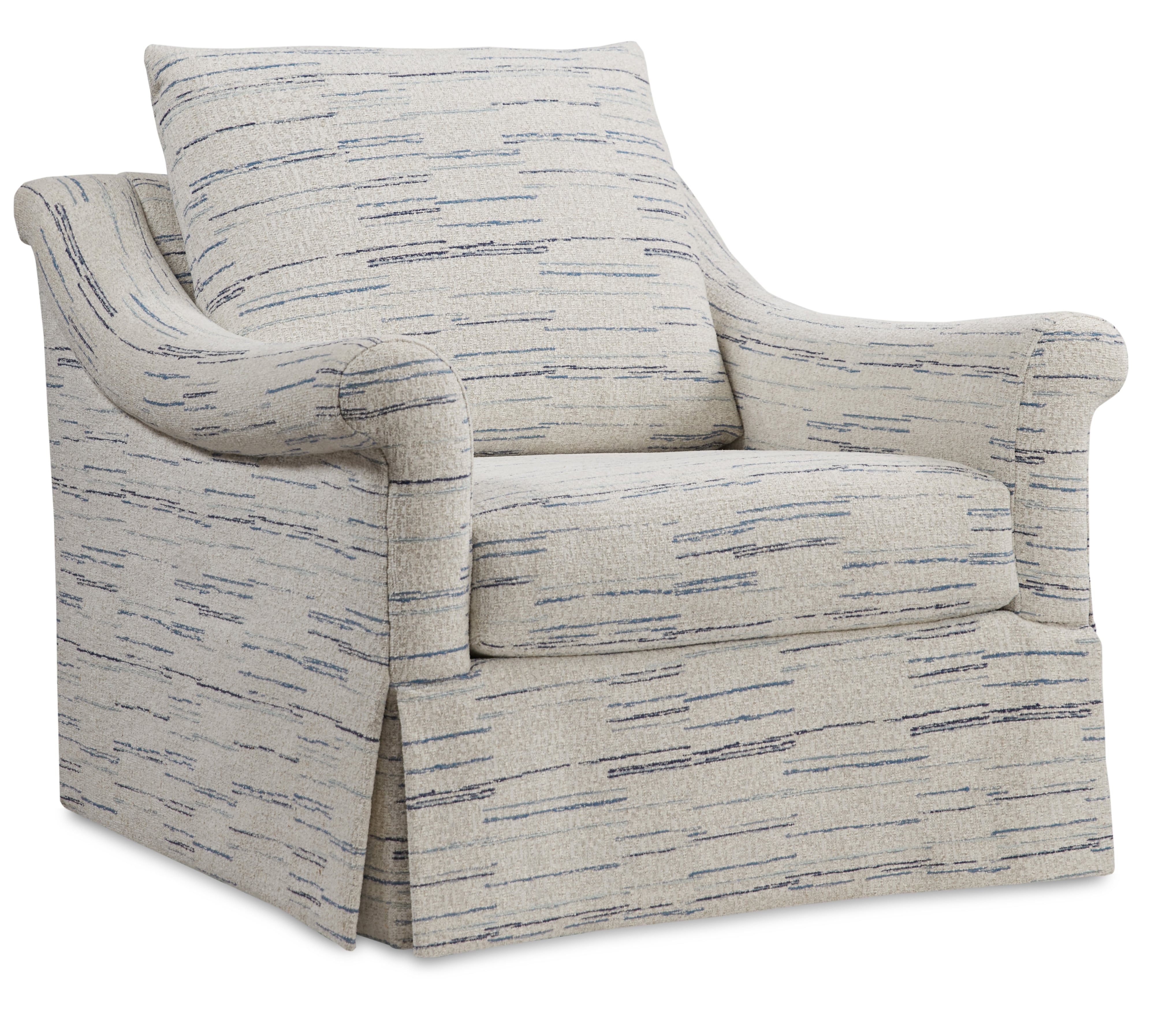 Skirted Swivel Chair