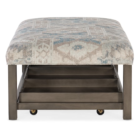 Rectangle Tray Ottoman