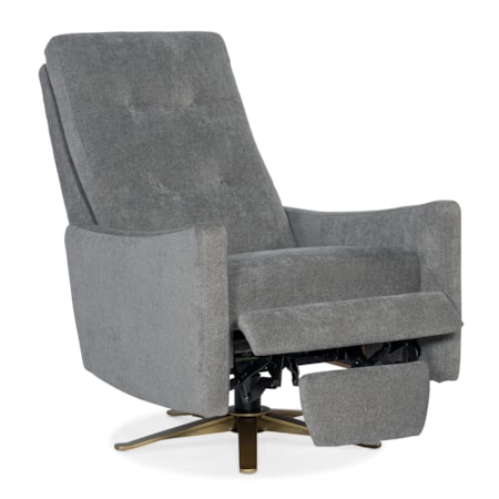 Tufted Back Swivel Recliner