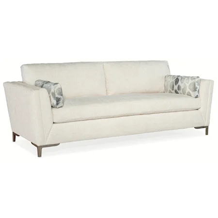Contemporary Bench Sofa with Metal Legs