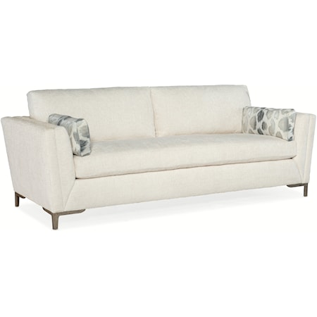 Contemporary Bench Sofa with Metal Legs