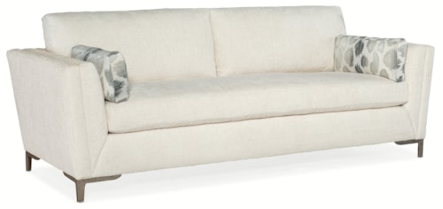 Contemporary Bench Sofa with Metal Legs