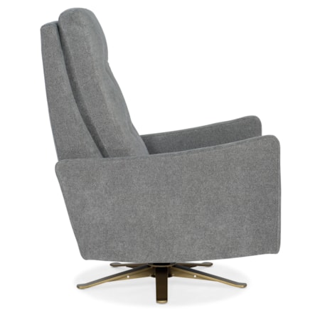 Tufted Back Swivel Recliner