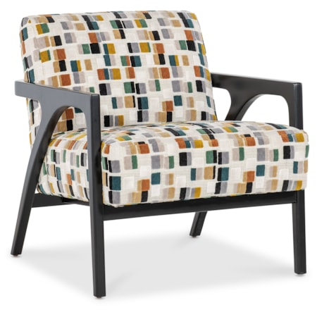 Exposed Wood Club Chair