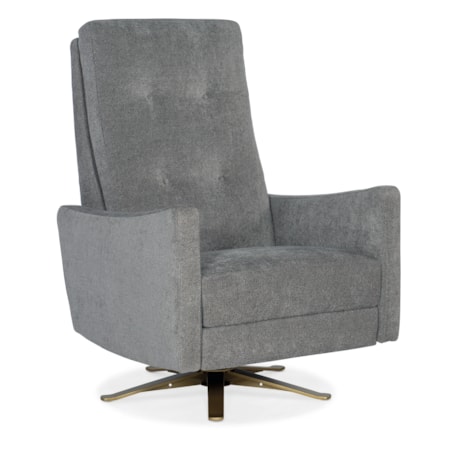 Tufted Back Swivel Recliner