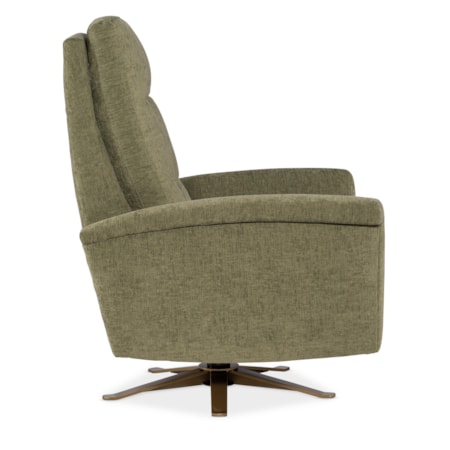 Tufted Back Swivel Recliner