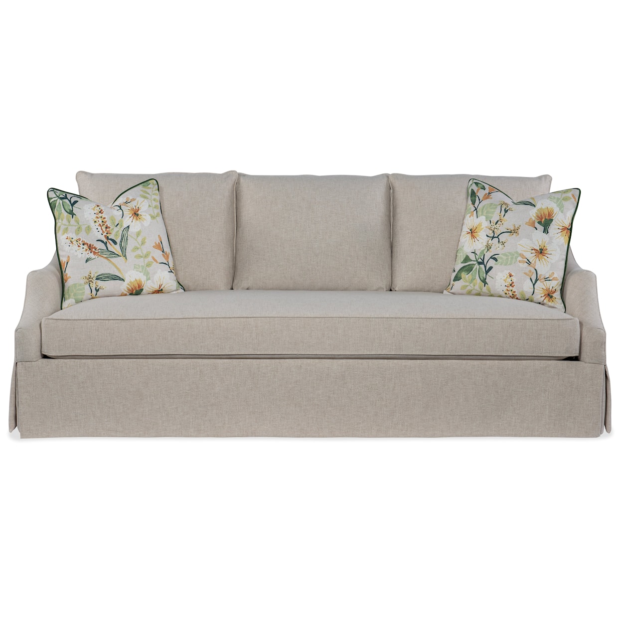 HF Custom Bea 86 Inch Skirted Sofa