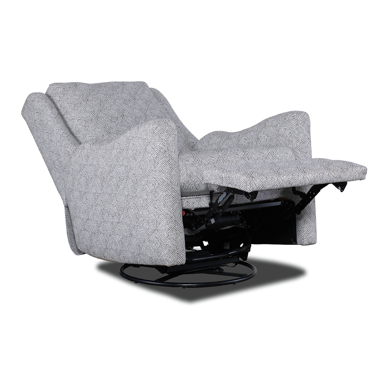 HF Custom Dimitri Swivel Glider Recliner Solid Back