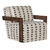 HF Custom Cabell Exposed Wood Swivel Chair