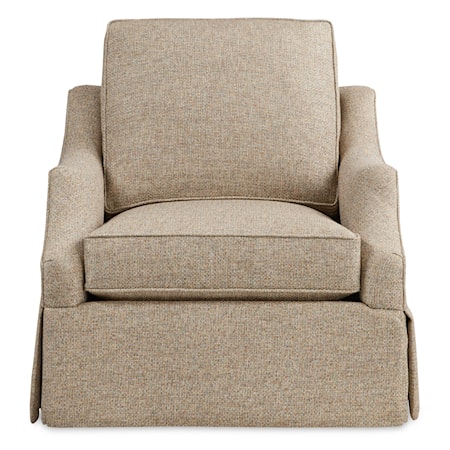 Skirted Swivel Chair