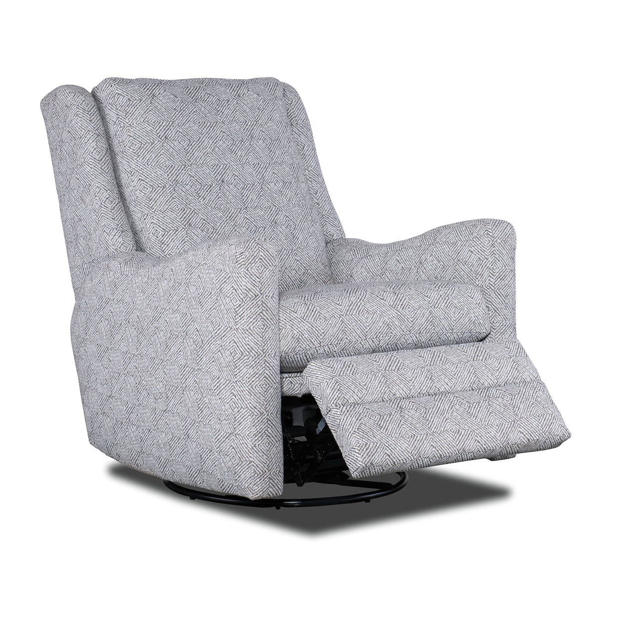 HF Custom Dimitri Swivel Glider Recliner Solid Back