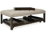 HF Custom Hollis Rectangle Tufted Tray Ottoman