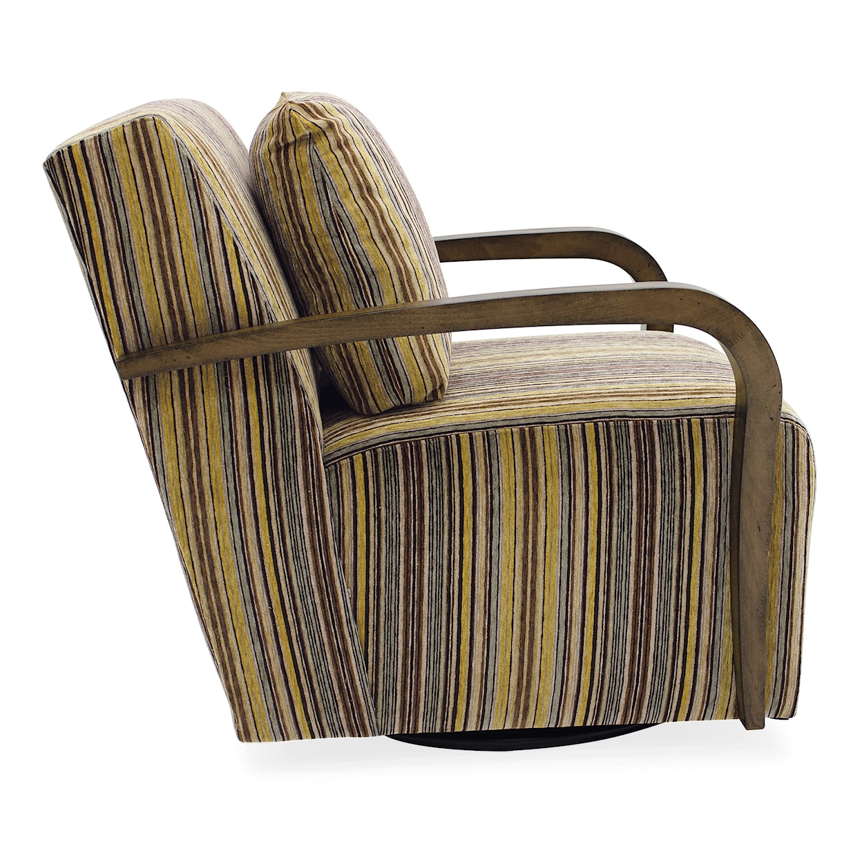 HF Custom Corley Exposed Wood Swivel Chair