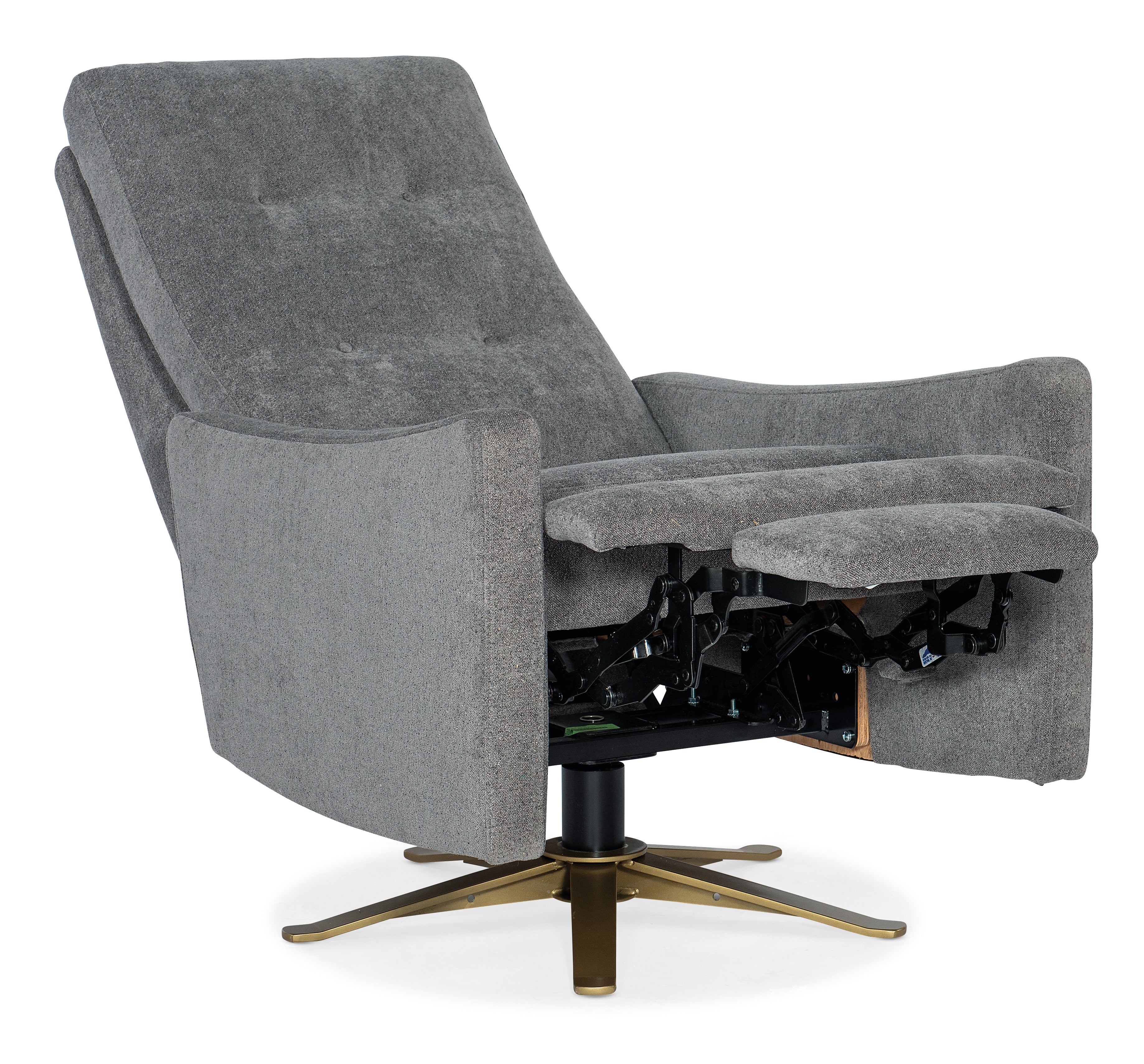 HF Custom Baylen Tufted Back Swivel Recliner