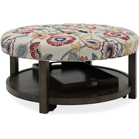 Round Tufted Ottoman