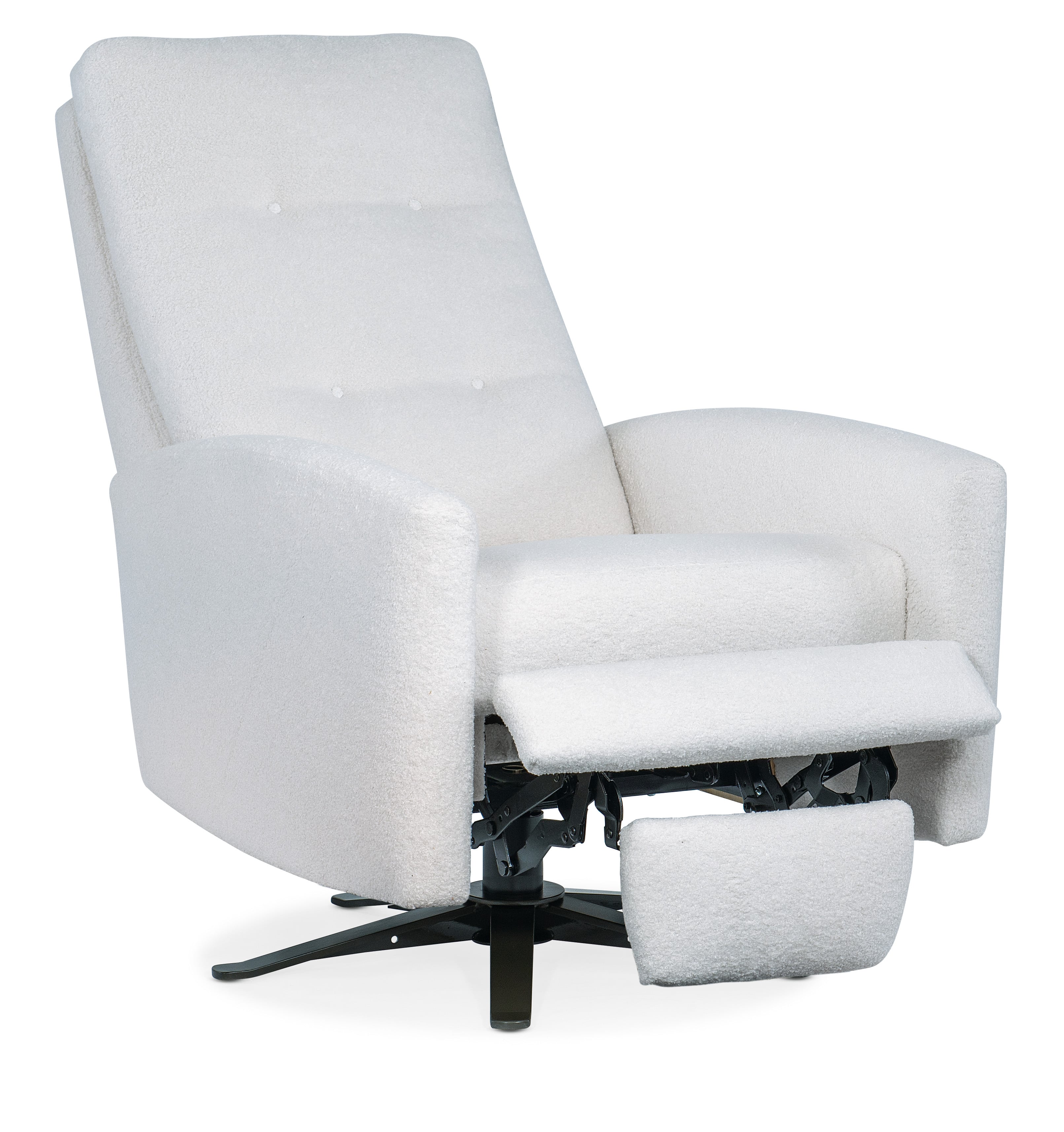 HF Custom Basil Tufted Back Swivel Recliner