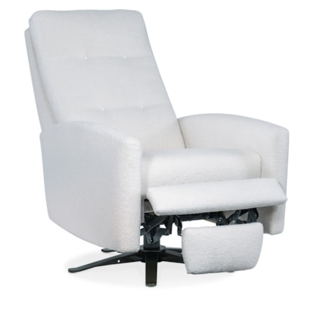 Tufted Back Swivel Recliner