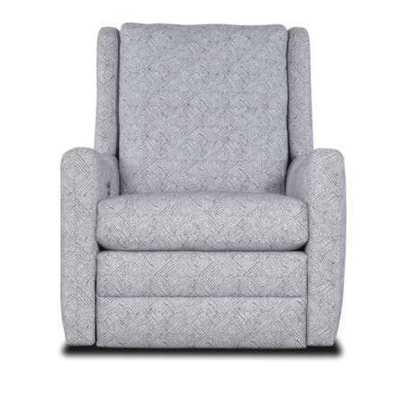 Swivel Glider Recliner Solid Back