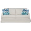 HF Custom Bea 75 Inch Skirted Studio Sofa