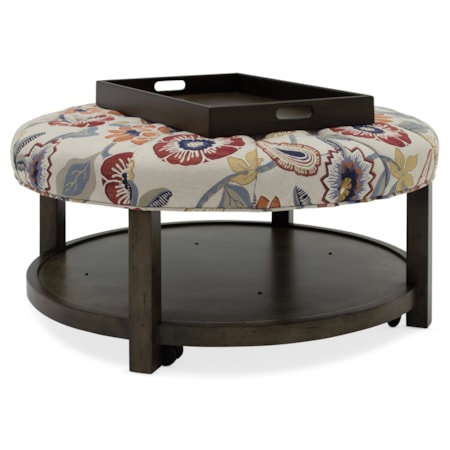 Round Tufted Ottoman