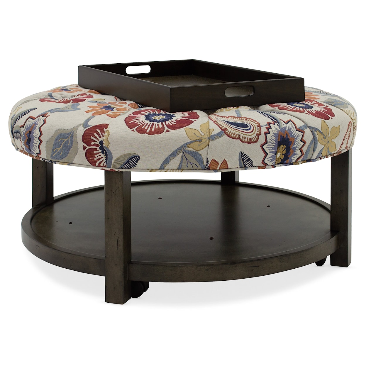 HF Custom Harlow Round Tufted Ottoman