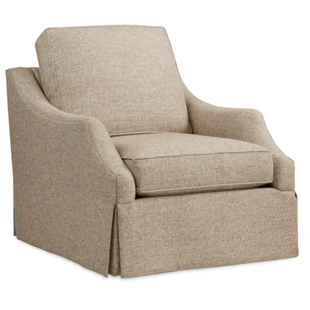 Skirted Swivel Chair