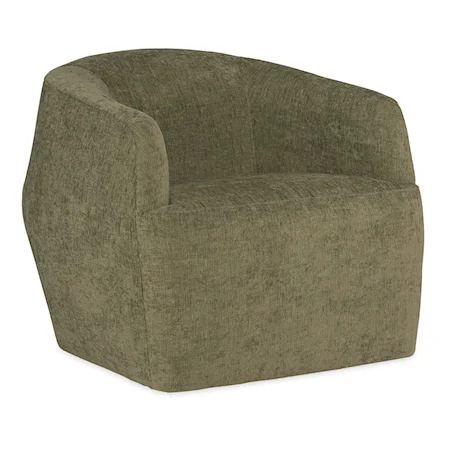 Contemporary Swivel Barrel Chair