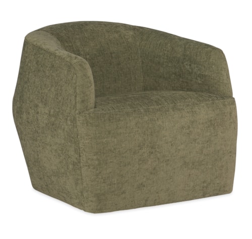 Contemporary Swivel Barrel Chair