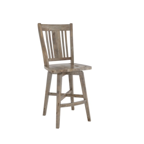 Farmhouse Customizable Wood Counter Stool