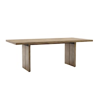 Rectangular wood table