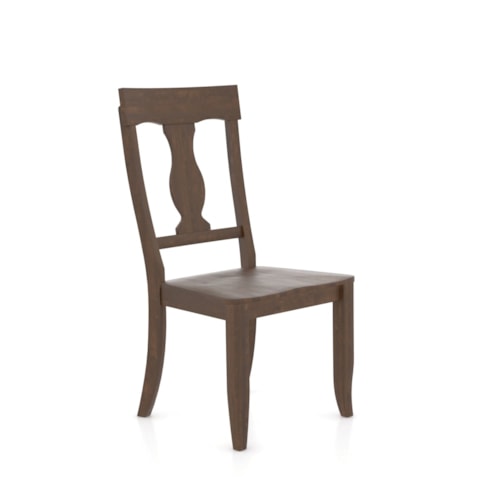 Customizable Side Chair with Splat Back