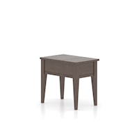 Transitional Harmony Rectangular End Table with Matte Finish