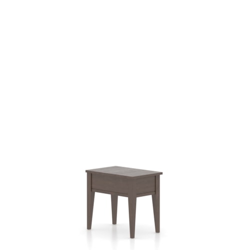 Transitional Harmony Rectangular End Table with Matte Finish