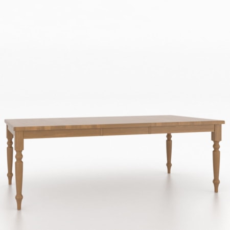 Rectangular wood table