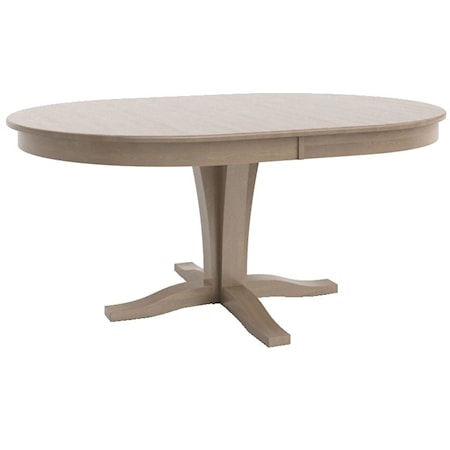 Transitional Customizable Oval Wood Table