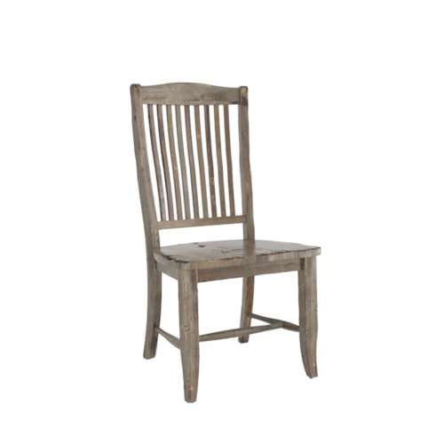 Farmhouse Side Chair with Slat Back