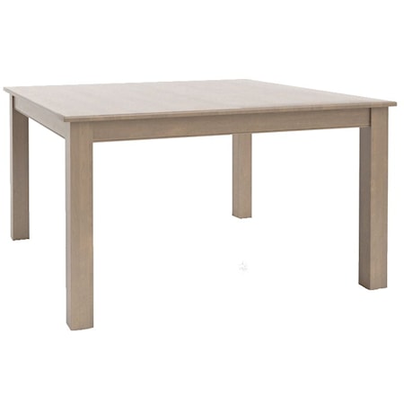 Square wood table
