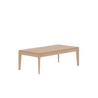 Transitional Essence Rectangular Coffee Table with Matte Finish