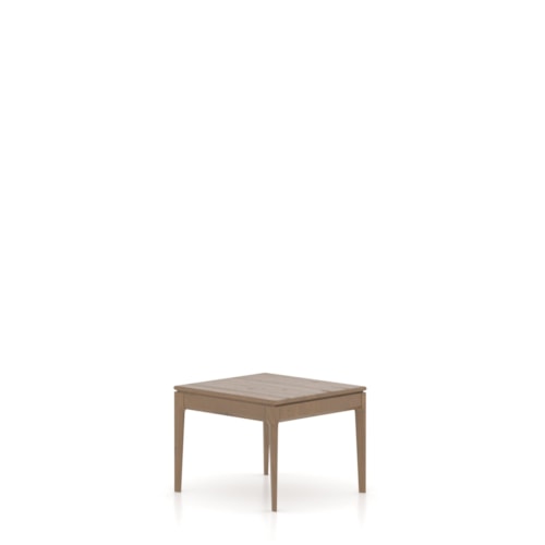 Mid-Century Modern Essence Rectangular End Table with Distressed Finish