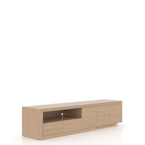 Contemporary Pure 78" Media Unit with Wire Management