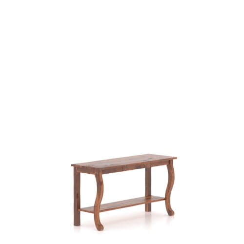 Farmhouse Poem Console Table with Distressed Wood Finish