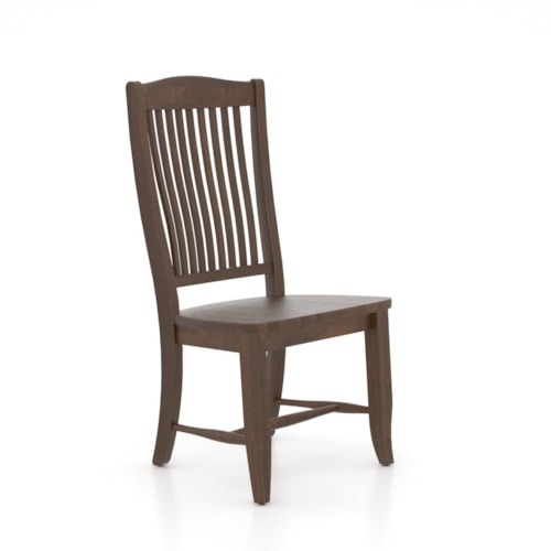 Side Chair with Slat Back