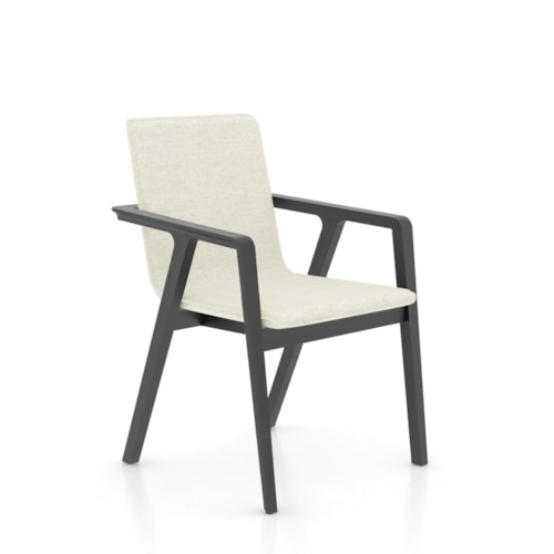 Contemporary Upholstered Fixed Chair