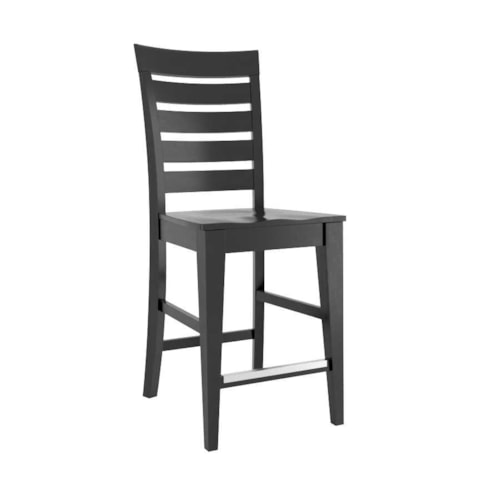 Transitional Customizable 24" Fixed Stool
